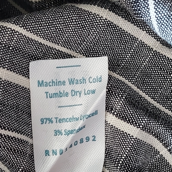 Marine Layer Gray Striped Track Pant Size Small Gray White - Picture 11 of 11